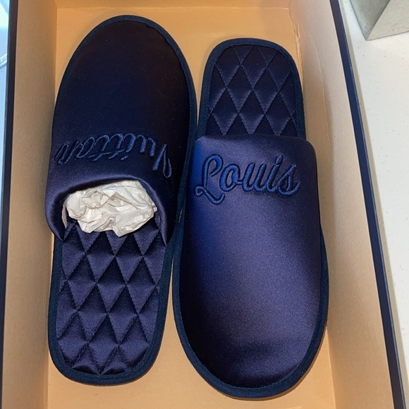 Louis Vuitton Marine blue LV Suite flat silky loafer embroidered - Picture 7 of 7
